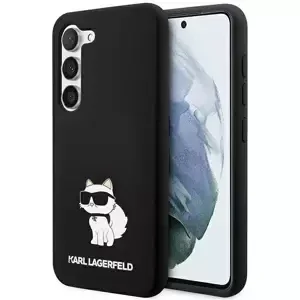 Kryt Karl Lagerfeld Samsung Galaxy S23 hardcase black Silicone Choupette (KLHCS23SSNCHBCK)