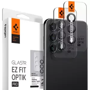 Ochranné sklo Spigen Optik Pro Camera Samsung Galaxy S23 / S23+ 2pcs black (AGL05962)
