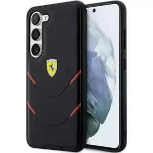 Kryt Ferrari Samsung Galaxy S23 black hardcase Hot Stamp Lines (FEHCS23SPBAK)