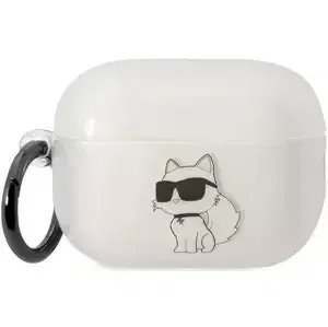 Pouzdro Karl Lagerfeld Airpods Pro 2 cover transparent Ikonik Choupette (KLAP2HNCHTCT)