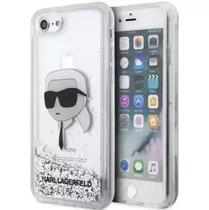 Kryt Karl Lagerfeld iPhone 7 / 8 / SE 2020 / 2022 silver hardcase Glitter Karl Head (KLHCI8LNKHCH)