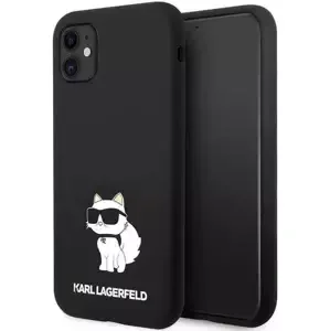 Kryt Karl Lagerfeld iPhone 11 / XR hardcase black Silicone Choupette (KLHCN61SNCHBCK)