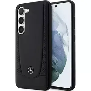 Kryt Mercedes Samsung Galaxy S23+ black hardcase Leather Urban (MEHCS23MARMBK)