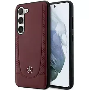 Kryt Mercedes Samsung Galaxy S23+ red hardcase Leather Urban Bengale (MEHCS23MARMRE)