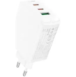 Nabíječka Acefast A41 wall charger, 2x USB-C + USB, GaN 65W (white) (6974316281764)