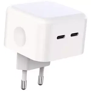 Nabíječka XO L102 wall charger, 2x USB-C, 35W (white) (6920680830688)