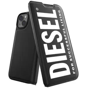 Pouzdro Diesel Booklet Case Core for iPhone 14 black/white (50260)