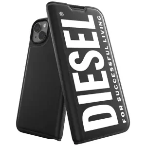 Pouzdro Diesel Booklet Case Core for iPhone 14 Plus black/white (50262)