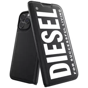Pouzdro Diesel Booklet Case Core for iPhone 14 Pro Max black/white (50263)