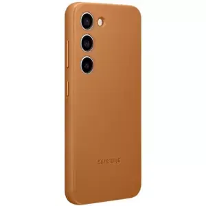 Kryt Samsung Galaxy S23 camel Leather Cover (EF-VS911LAEGWW)