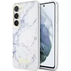 Kryt Guess Samsung Galaxy S23 white hardcase Marble (GUHCS23SPCUMAH)