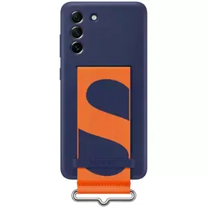 Kryt Samsung Silicone case with strap for Galaxy S21 FE Navy (EF-GG990TNEGWW)