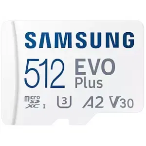 Paměťová karta Samsung micro SDXC 512 GB EVO Plus + SD adapter (MB-MC512KA/EU)