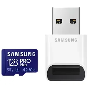 Paměťová karta Samsung micro SDHC 128GB PRO Plus + USB adapter (MB-MD128KB/WW)