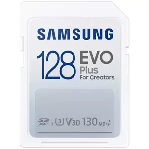 Paměťová karta Samsung EVO Plus/SDXC/128GB/130MBps/UHS-I U3 / Class 10 (MB-SC128K/EU)