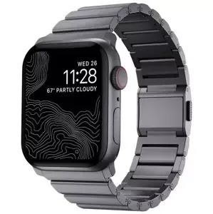 Řemínek Nomad Aluminum Band, space grey - Apple Watch Ultra (49mm) 8/7 (45mm)/6/SE/5/4 (44mm)/3/2/1 (42mm) (NM01327585)