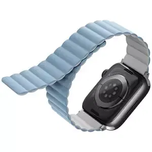 Řemínek UNIQ strap Revix Apple Watch Series 4/5/6/7/8/SE/SE2/Ultra 42/44/45/49mm Reversible Magnetic white-blue (UNIQ-45MM-REVWHTBLU)