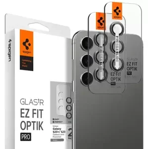 Ochranné sklo Spigen Glass EZ Fit Optik Pro 2 Pack, green - Samsung Galaxy S23/Galaxy S23+ (AGL06170)