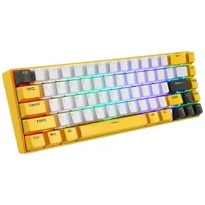 Herní klávesnice Wireless Mechanical Keyboard Motospeed BK67 Yellow (6953460501829)