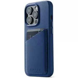 Kryt Mujjo Full Leather MagSafe Wallet Case for iPhone 14 Pro - Monaco Blue (MUJJO-CL-033-BL)