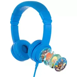 Sluchátka Wired headphones for kids Buddyphones Explore Plus, Blue (4897111740101)