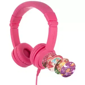 Sluchátka Wired headphones for kids Buddyphones Explore Plus, Pink (4897111740118)