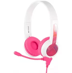 Sluchátka Wired headphones for kids BuddyPhones School+ pink (4897111740026)
