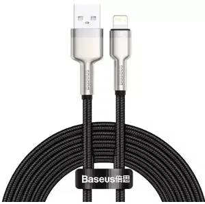 Kabel USB cable for Lightning Baseus Cafule, 2.4A, 2m, black (6953156202283)