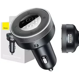 Baseus Enjoy Car Wireless MP3 Charger, Bluetooth 5.0, microSD, AUX, black (6953156206816)