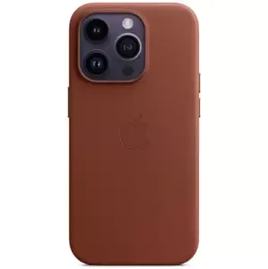 Kryt iPhone 14 Pro Max Leather Case with MagSafe - Umber (MPPQ3ZM/A)