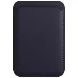 Pouzdro iPhone Leather Wallet with MagSafe - Ink (MPPW3ZM/A)