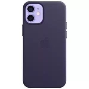 Kryt iPhone 12 mini Leather Case with MagSafe D.Violet (MJYQ3ZM/A)