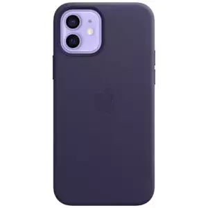Kryt iPhone 12 / 12 Pro Leather Case wth MagSafe D.Violet (MJYR3ZM/A)