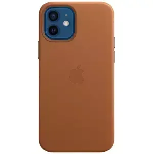 Kryt iPhone 12/12 Pro Leather Case with MagSafe S.Brown (MHKF3ZM/A)