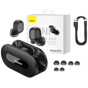 Sluchátka Wireless earphones Baseus Bowie EZ10, black (6932172630850)