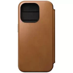 Pouzdro Nomad Modern Leather Folio, english tan - iPhone 15 Pro (NM01629085)
