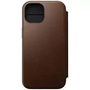 Pouzdro Nomad Modern Leather Folio, brown - iPhone 15 (NM01623885)