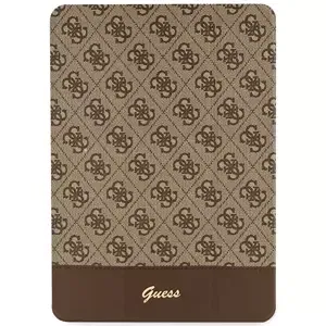 Pouzdro Guess iPad 10.2" brown 4G Stripe Allover (GUFC10PS4SGW)