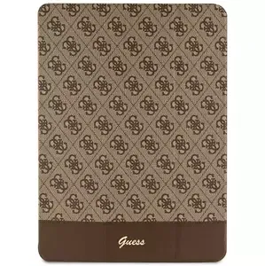 Pouzdro Guess iPad Pro 12.9" brown 4G Stripe Allover (GUFCP12PS4SGW)