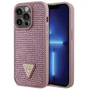 Kryt Guess iPhone 14 Pro 6.1" pink hardcase Rhinestone Triangle (GUHCP14LHDGTPP)