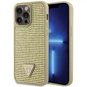 Kryt Guess iPhone 14 Pro Max 6.7" gold hardcase Rhinestone Triangle (GUHCP14XHDGTPD)