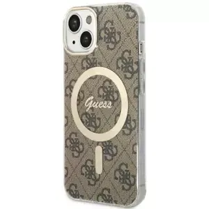 Kryt Guess iPhone 14 Plus 6.7" brown hardcase 4G MagSafe (GUHMP14MH4STW)