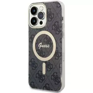 Kryt Guess iPhone 14 Pro Max 6.7" black hardcase 4G MagSafe (GUHMP14XH4STK)