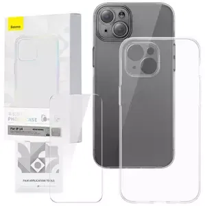 Kryt Transparent Case and Tempered Glass set Baseus Corning for iPhone 14 (6932172629762)