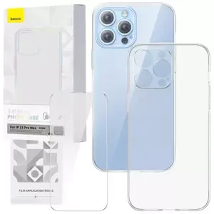 Kryt Transparent Case and Tempered Glass set Baseus Corning for iPhone 13 Pro Max (6932172629748)
