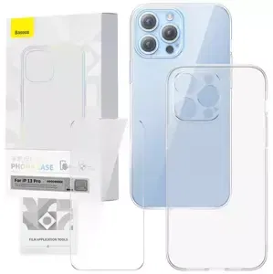 Kryt Transparent Case and Tempered Glass set Baseus Corning for iPhone 13 Pro (6932172629724)