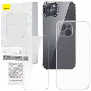 Kryt Transparent Case and Tempered Glass set Baseus Corning for iPhone 13 (6932172629786)