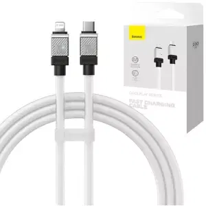 Kabel Fast Charging cable Baseus USB-C to Lightning Coolplay Series 1m, 20W, white (6932172626570)