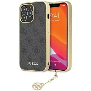 Kryt Guess iPhone 14 Pro 6,1" grey hardcase 4G Charms Collection (GUHCP14LGF4GGR)