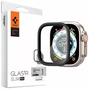 Ochranné sklo Spigen ALM Glas.Tr Slim Pro Apple Watch Ultra (49mm) Black (AGL06163)